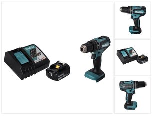 Аккумуляторная ударная дрель Makita DHP 485 RF1 цена и информация | Дрели и шуруповёрты | hansapost.ee