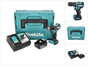 Аккумуляторная ударная дрель Makita DHP 487 RG1J цена и информация | Дрели и шуруповёрты | hansapost.ee