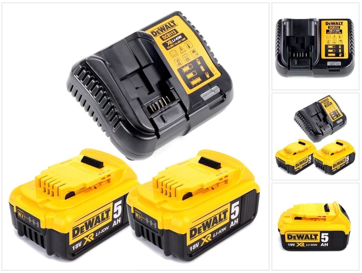 Aku ja laadija komplekt Dewalt DCB 113 P2 цена и информация | Akutrellid, puurid ja kruvikeerajad | hansapost.ee