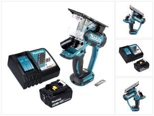 Аккумуляторная пила для гипсокартона Makita DSD 180 RT1 цена и информация | Пилы, циркулярные станки | hansapost.ee