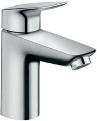 Hansgrohe Logis 100 смеситель для умывальника с push-open д.к., 71107000 цена и информация | Смесители | hansapost.ee