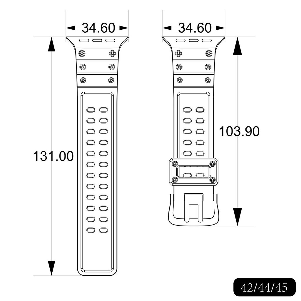 Strap Triple Protection Bracelet hind ja info | Nutikellade aksessuaarid ja tarvikud | hansapost.ee