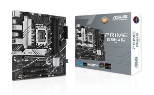 ASUS Prime B760M-A D4-CSM цена и информация | Материнские платы | hansapost.ee