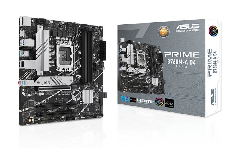 ASUS Prime B760M-A D4-CSM цена и информация | Emaplaadid | hansapost.ee
