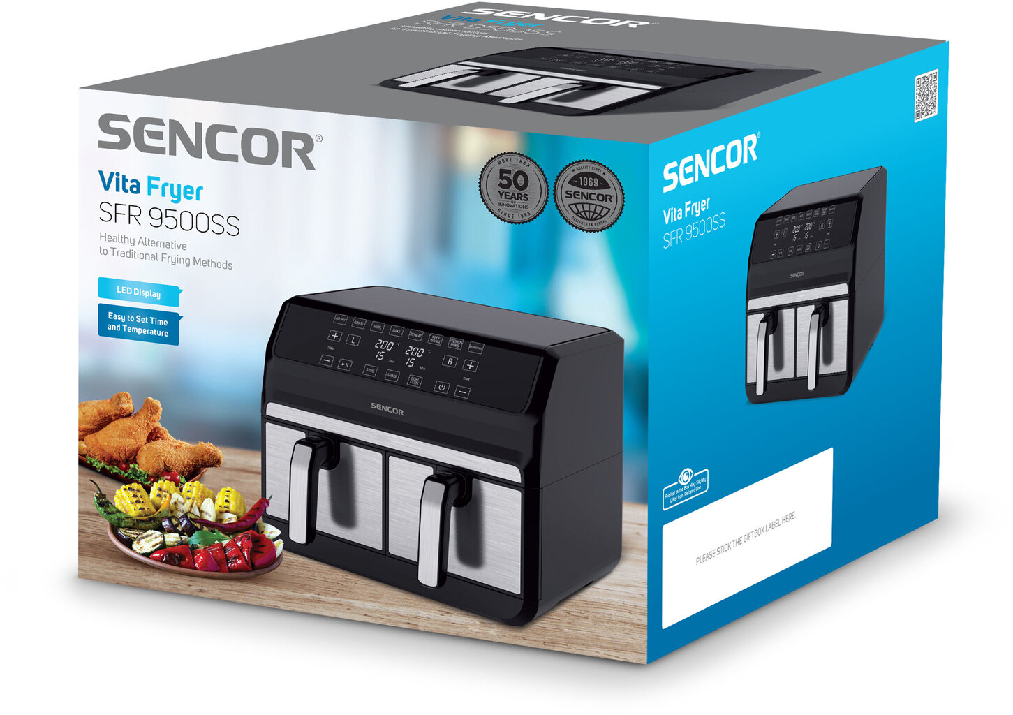 Sencor SFR 9500SS hind ja info | Kuumaõhufritüürid ja fritüürid | hansapost.ee