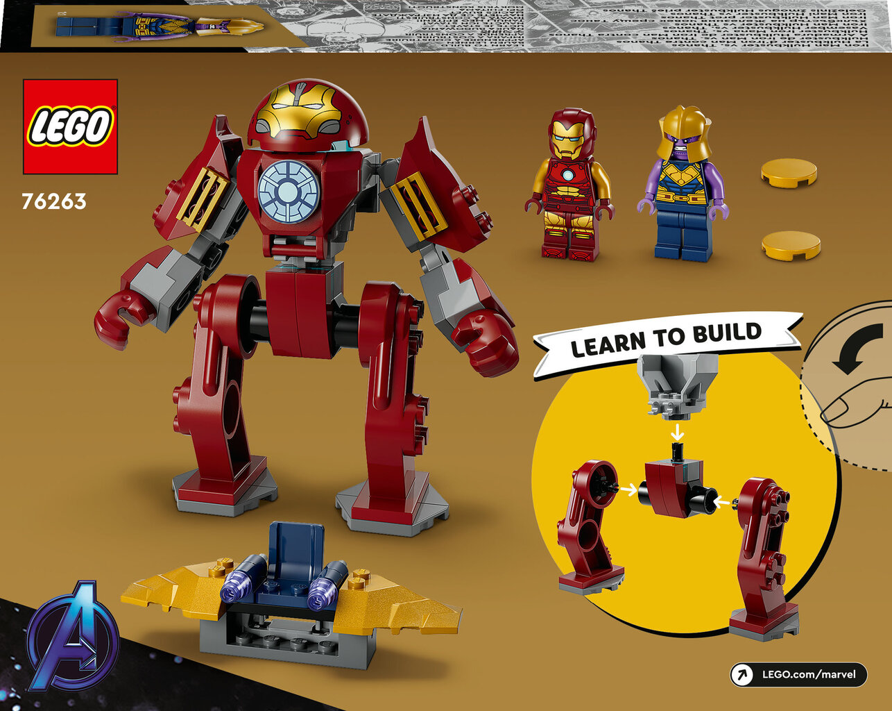 76263 LEGO® Marvel Iron Man Hulkbuster vs Thanos цена и информация | Klotsid ja konstruktorid | hansapost.ee