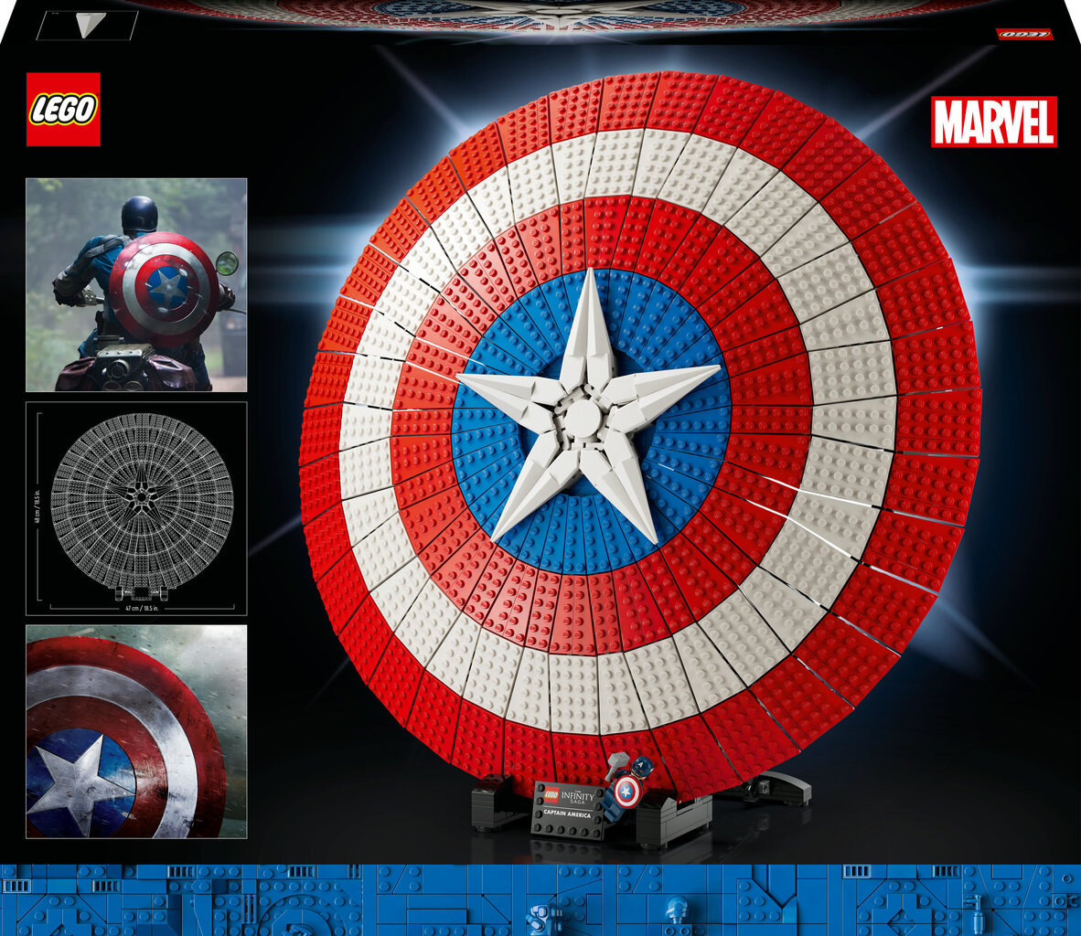 76262 LEGO® Marvel Щит Капитана Америки цена | hansapost.ee