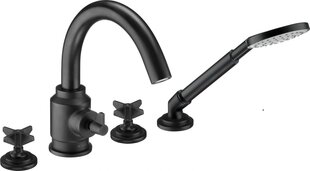 Vannisegisti ja dušikomplekt Deante Temisto BQT N14D, black mat price and information | Bathroom faucets | hansapost.ee