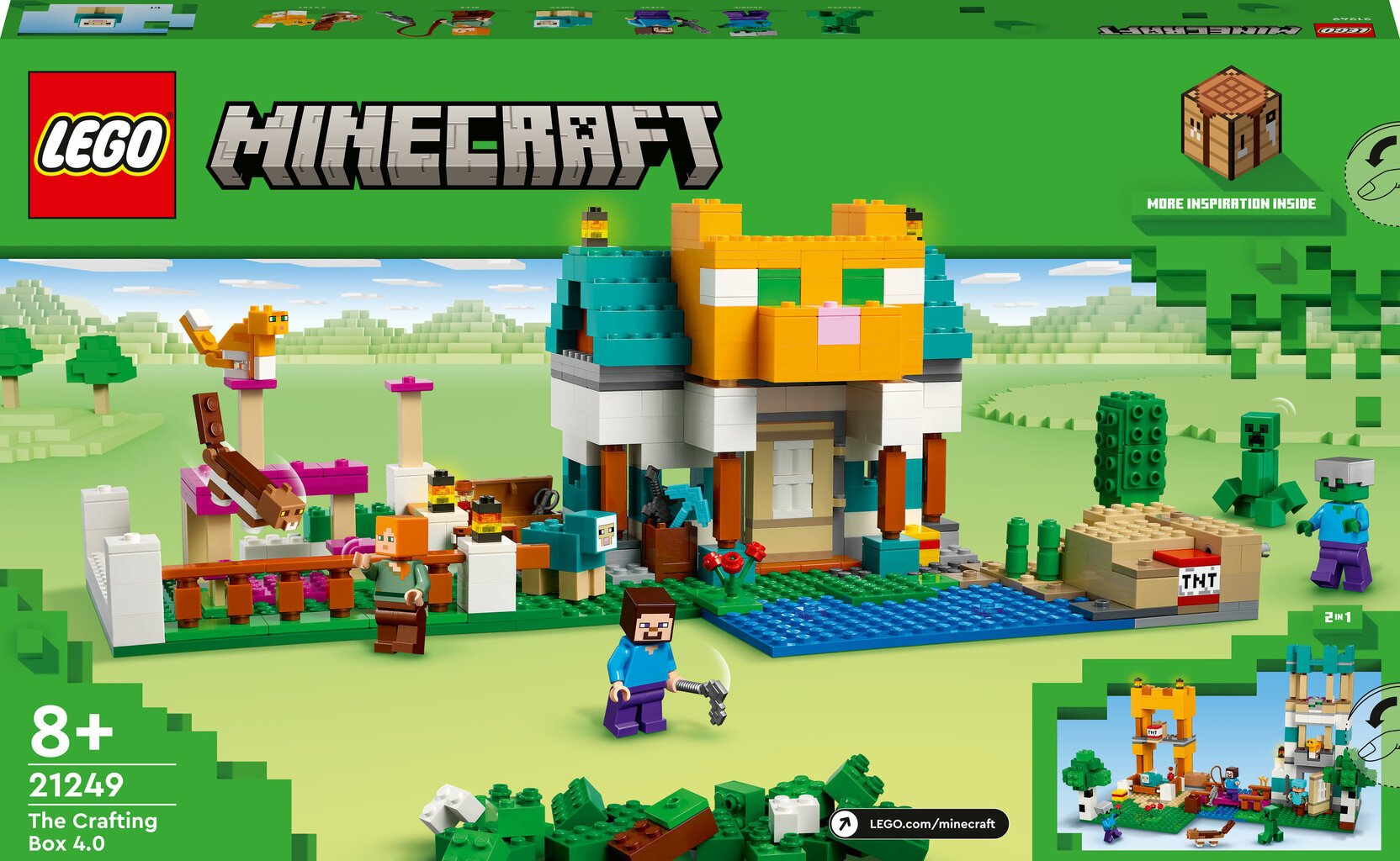 21249 LEGO® Minecraft™ Meisterdamiskast 4.0 цена и информация | Klotsid ja konstruktorid | hansapost.ee