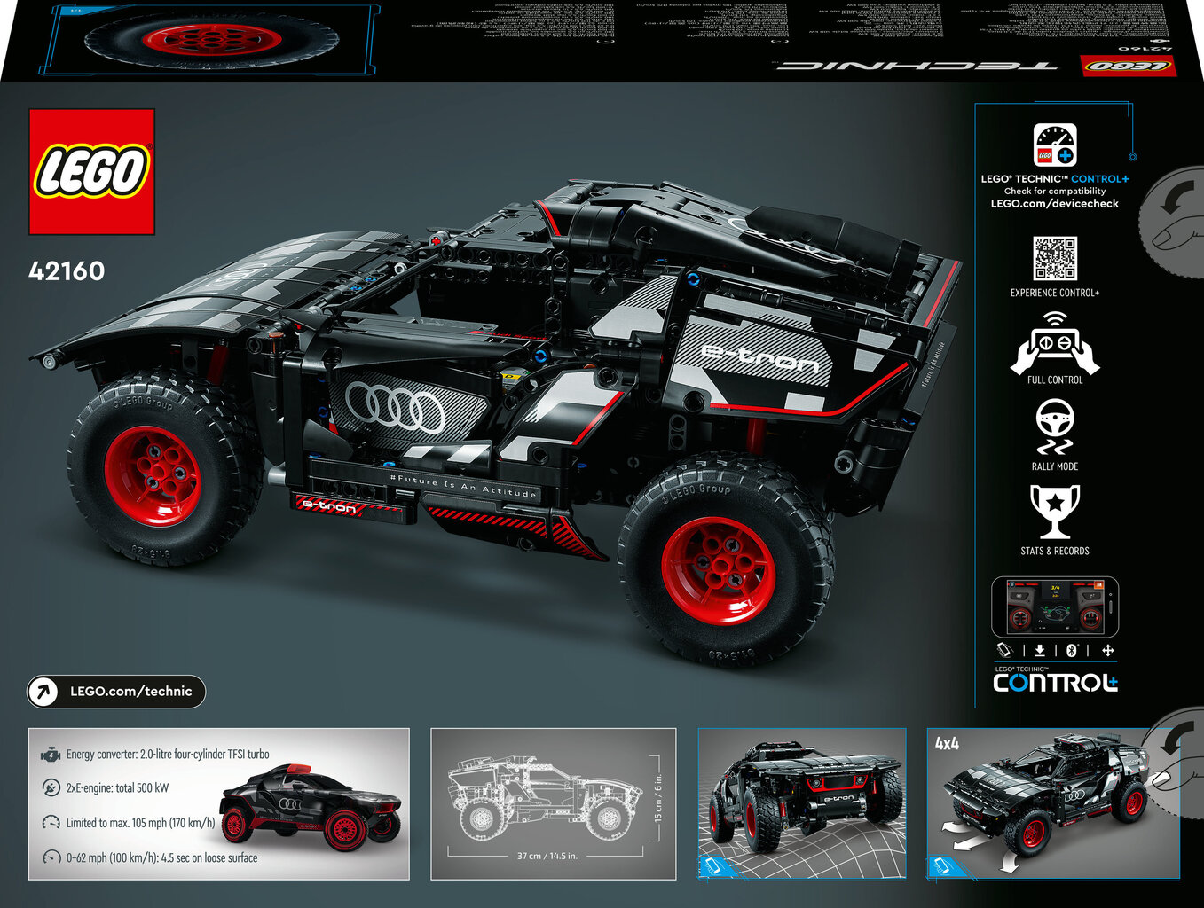42160 LEGO® Technic Audi RS Q e-tron hind ja info | Klotsid ja konstruktorid | hansapost.ee