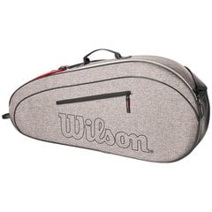 Чехол для теннисных ракеток Wilson Team 3, серый цена и информация | Товары для большого тенниса | hansapost.ee