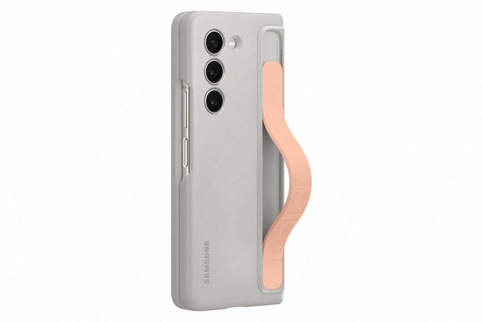 MF946CUE seisev ümbris koos rihmaga Samsung Galaxy Fold 5, Beeži värvi цена и информация | Telefonide kaitsekaaned ja -ümbrised | hansapost.ee