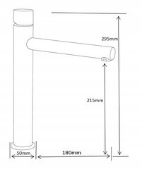 Mexen valamusegisti Elba One high, white hind ja info | Vannitoa segistid | hansapost.ee