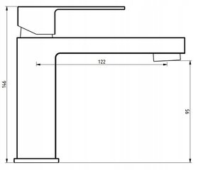 Mexen valamusegisti Uno low, chrome hind ja info | Vannitoa segistid | hansapost.ee