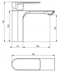 Mexen valamusegisti Alexa low, chrome hind ja info | Vannitoa segistid | hansapost.ee