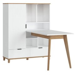 Töölaud Plissee, 150x65x76cm, valge hind ja info | Arvutilauad, kirjutuslauad | hansapost.ee