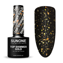 Bерхнее покрытие Sunone Top Shimmer Gold 5г цена и информация | Лаки, укрепители для ногтей | hansapost.ee