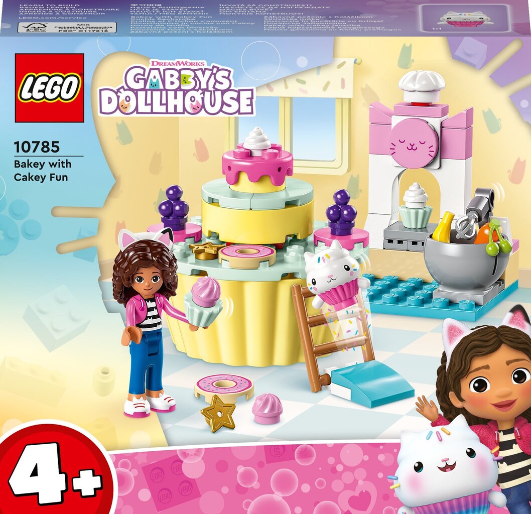 10785 Gabby's Dollhouse Bakey with Cakey Fun komplekt цена и информация | Klotsid ja konstruktorid | hansapost.ee