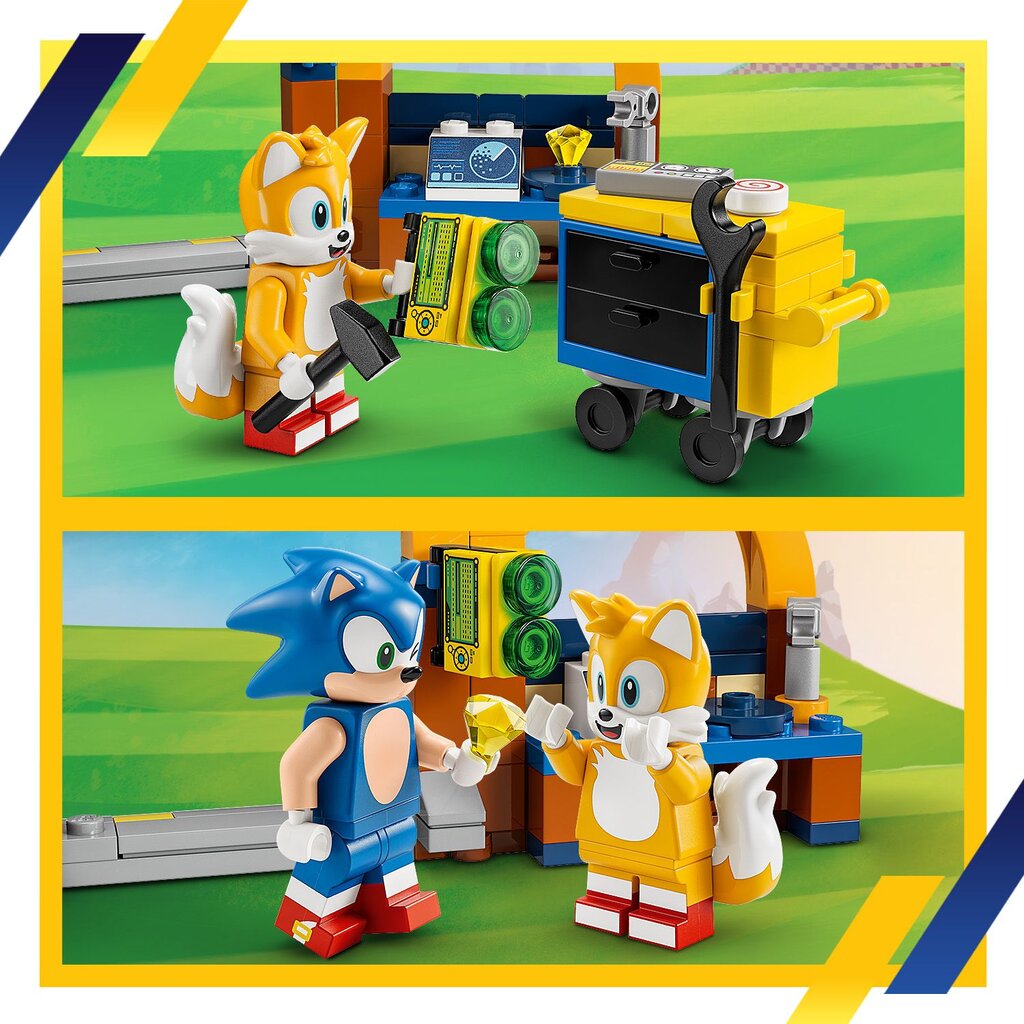 76991 LEGO® Sonic the Hedgehog™ Tails’ Workshop and Tornado Plane lennukikomplekt hind ja info | Klotsid ja konstruktorid | hansapost.ee