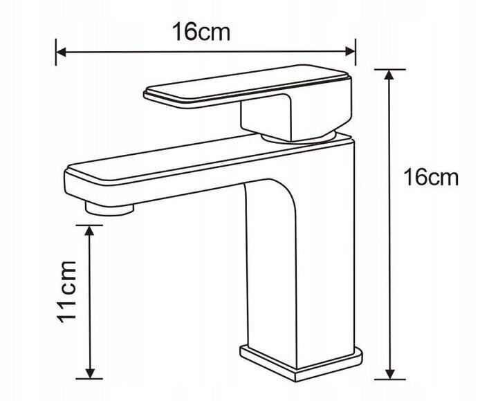 Valamusegisti Mexen Cetus low, chrome hind ja info | Vannitoa segistid | hansapost.ee