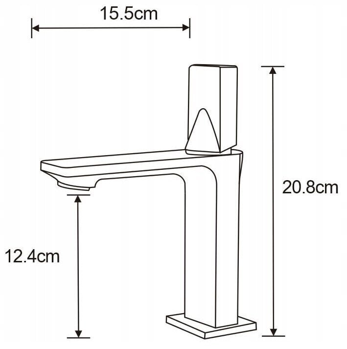 Valamusegisti Mexen Crux low, chrome hind ja info | Vannitoa segistid | hansapost.ee