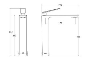 Valamusegisti Besco Aspira I, Chrome price and information | Vannitoa segistid | hansapost.ee