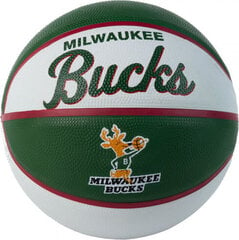 Wilson NBA Team Retro Milwaukee Bucks Mini Ball WTB3200XBMIL цена и информация | Баскетбольные мячи | hansapost.ee