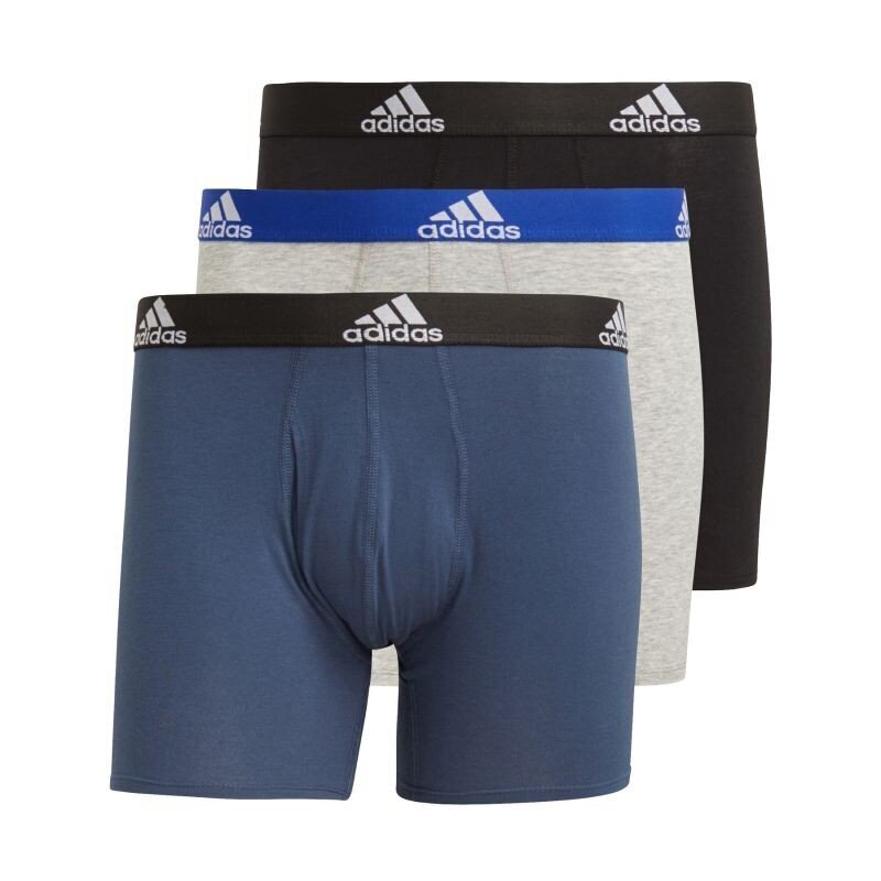 Meeste aluspükste komplekt Adidas Logo Briefs 3Pac M GN2017, sinist värvi hind ja info | Aluspesu meestele | hansapost.ee