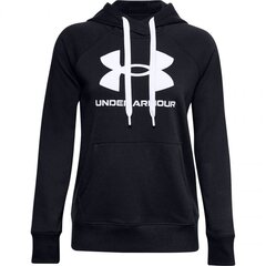 Naiste dressipluus Under Armor Rival Fleece Logo Hoodie W 1356318 001, must hind ja info | Spordiriided naistele | hansapost.ee