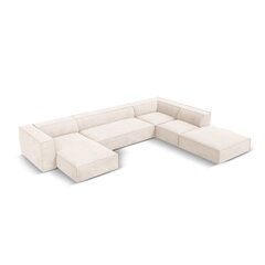 Kuuekohaline parempoolne diivan Agawa, 365x270x68 cm, beež price and information | Corner sofas and corner sofa beds | hansapost.ee