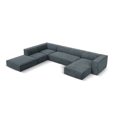 Kuuekohaline vasakpoolne diivan Agawa, 365x270x68 cm, sinine price and information | Corner sofas and corner sofa beds | hansapost.ee