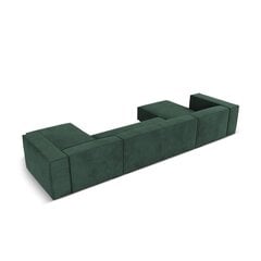 Шестиместный угловой диван Agawa, 375x173x68 см, зеленый цена и информация | Угловые диваны | hansapost.ee