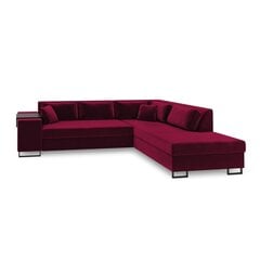 Правосторонний угловой диван Velvet Dolomite XL, 277x220x74 см, красный цена и информация | Угловые диваны | hansapost.ee