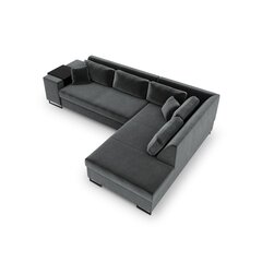 Правосторонний угловой диван Velvet Dolomite XL, 277x220x74 см, темно-серый цена и информация | Угловые диваны | hansapost.ee