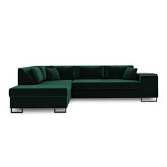 Левосторонний угловой диван Velvet Dolomite XL, 277x220x74 см, зеленый цена и информация | Угловые диваны | hansapost.ee