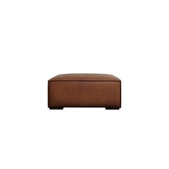 Кожаный пуф Agawa, 100x100x39 см, коричневый цена и информация | Кресла-мешки и пуфы | hansapost.ee
