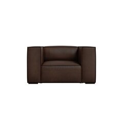 Кожаное кресло Agawa, 113x95x68 см, темно-коричневое kaina ir informacija | Кресла | hansapost.ee