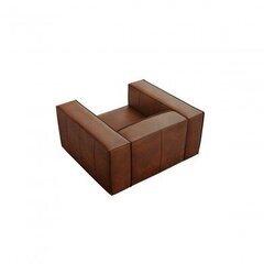Кожаное кресло Agawa, 113x95x68 см, коричневое kaina ir informacija | Кресла | hansapost.ee