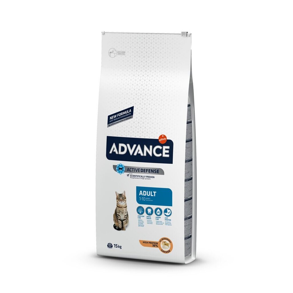 Kassitoit Advance cat adult, kana 15KG hind ja info | Kassi kuivtoit ja kassikrõbinad | hansapost.ee