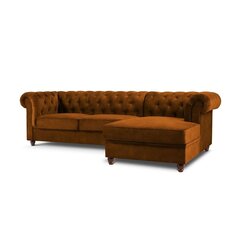 Правосторонний угловой диван Lapis, 278x150x80 см, коричневый цена и информация | Угловые диваны | hansapost.ee