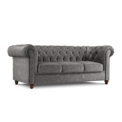 Трехместный диван Lapis, 224x90x80, серый цена и информация | Диваны | hansapost.ee