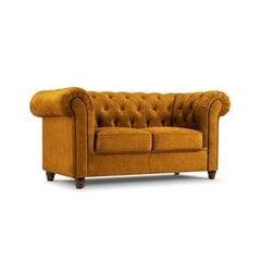 Двухместный диван Lapis, 170x90x80, желтый цена и информация | Диваны | hansapost.ee