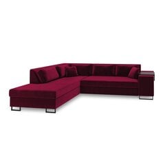 Левосторонний угловой диван Velvet Dolomite XL, 277x220x74 см, красный цена и информация | Угловые диваны | hansapost.ee