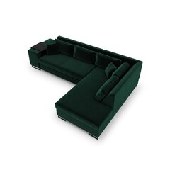 Правосторонний угловой диван Velvet Dolomite XL, 277x220x74 см, зеленый цена и информация | Угловые диваны | hansapost.ee