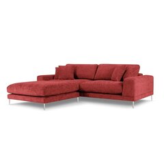 Левосторонний угловой диван Jog, 286x242x90 см, красный цена и информация | Угловые диваны | hansapost.ee