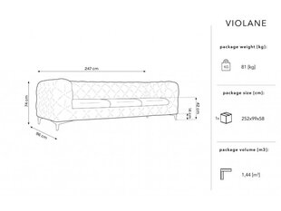 Diivan Micadoni Home Violane, sinine hind ja info | Diivanvoodid ja diivanid | hansapost.ee