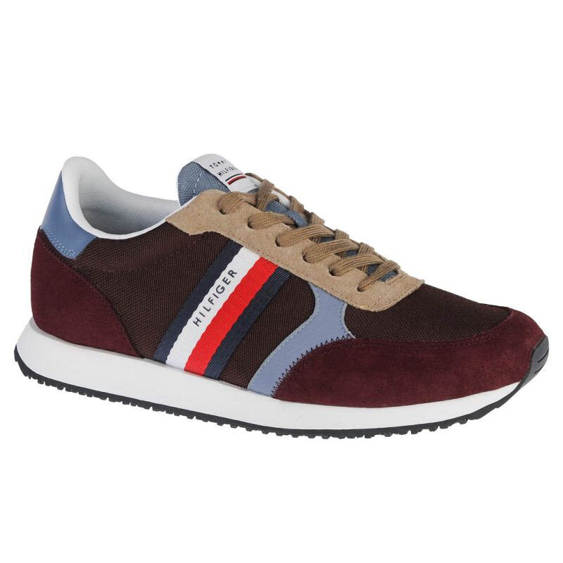 Meeste spordijalatsid Tommy Hilfiger Runner Lo Color Mix M FM0FM03815-GR8 цена и информация | Spordijalatsid ja vabaajajalatsid meestele | hansapost.ee