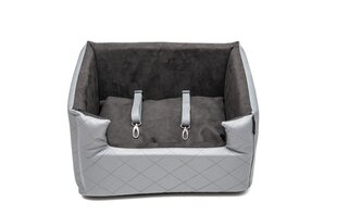 Кроватка-автомобиль для собак Amibelle Mia Lux Metallic, серый, M цена и информация | Дорожные принадлежности | hansapost.ee