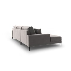 Пятиместный диван Velvet Larnite, 254x182x90 см, светло серый цвет цена и информация | Угловые диваны | hansapost.ee
