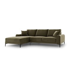 Пятиместный диван Velvet Larnite, 254x182x90 см, цвет зеленый цена и информация | Угловые диваны | hansapost.ee